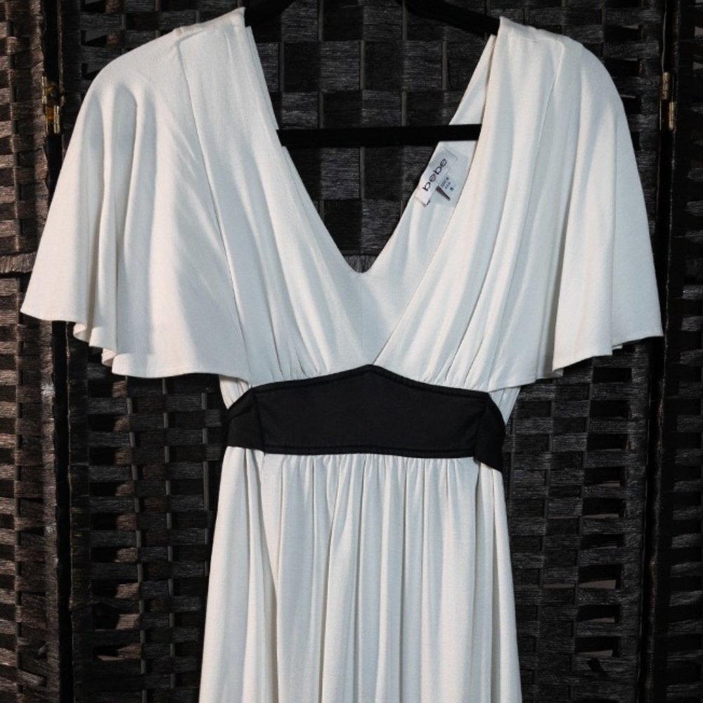 White bebe dress